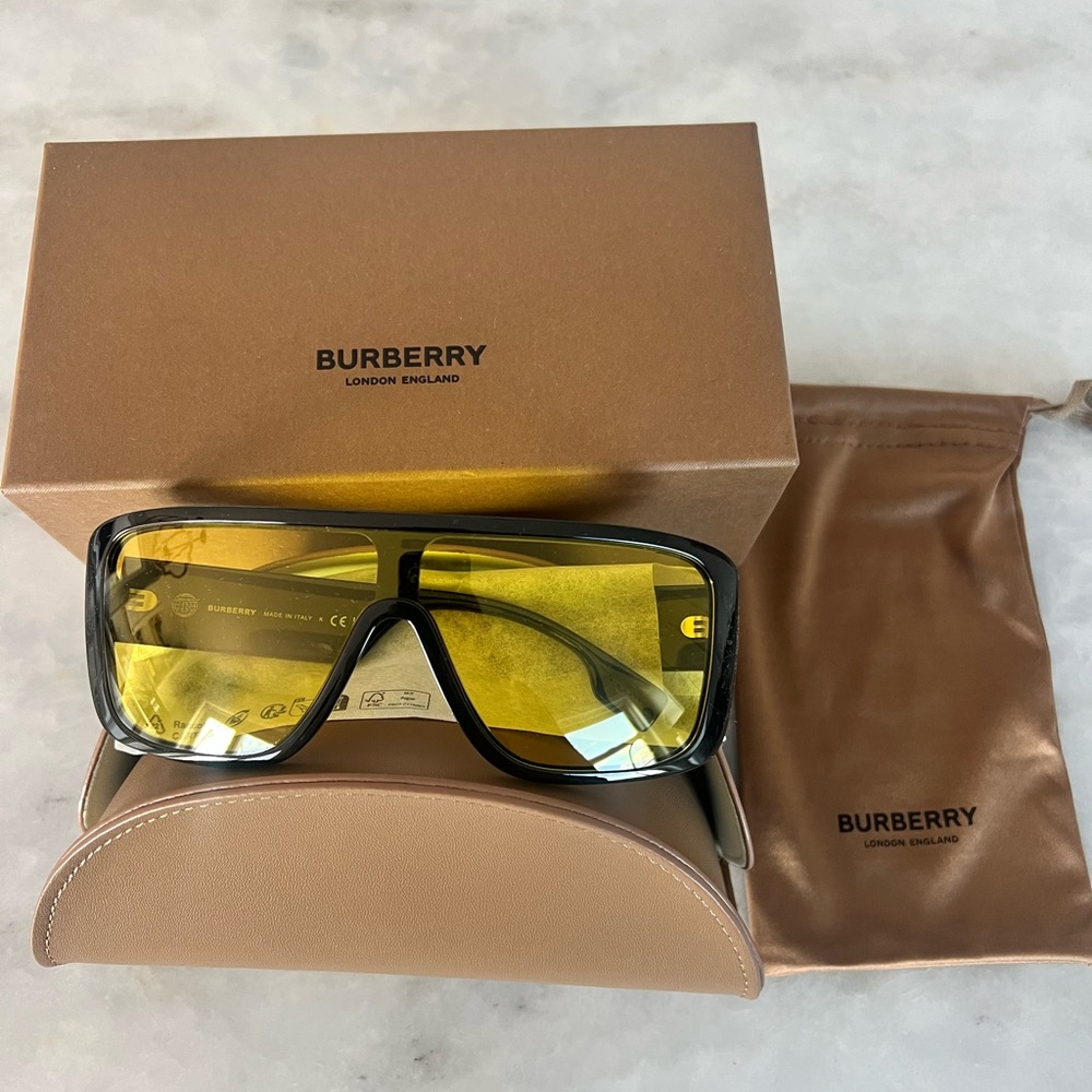 Burberry Sunglasses with Yellow Lenses